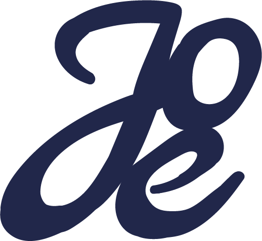 Joe logo i #1b254b