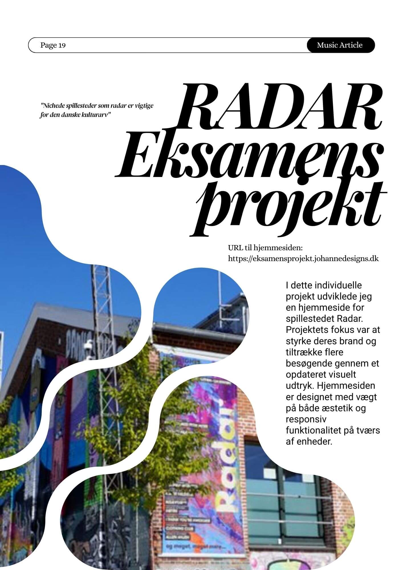Radar eksamensprojekt magasin 