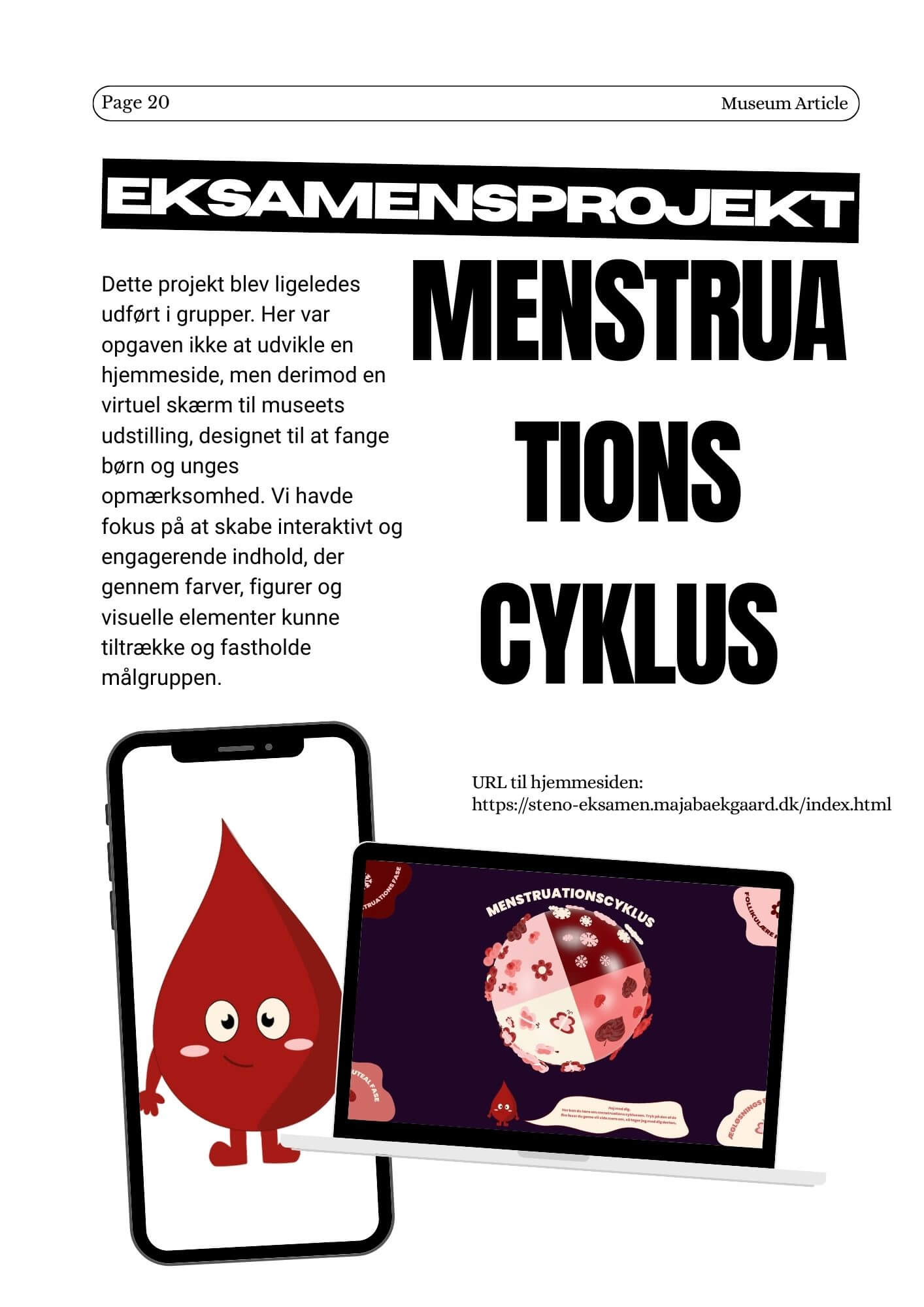 Eksamensprojekt Menstruationscyklus magasin